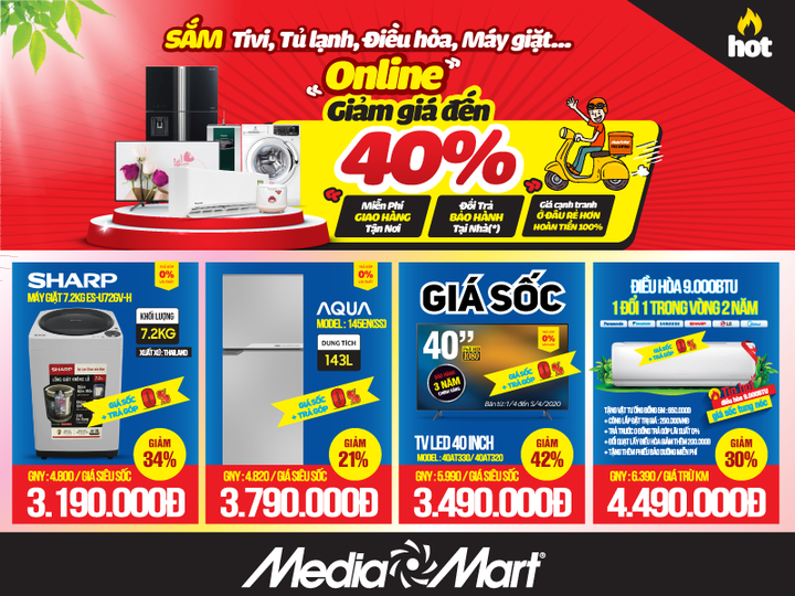 50,000 sản phẩm điện máy, công nghệ giảm đến 40% trợ giá mùa dịch - 2