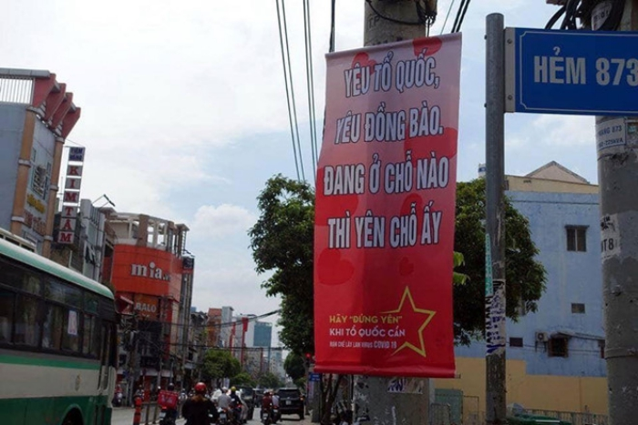 Dân mạng phát sốt với biểu ngữ cực 'chất' phòng chống Covid-19 - 1