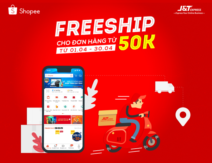 J&T Express khuyến mãi đồng giá giao hàng tháng 4 trên Shopee - 1