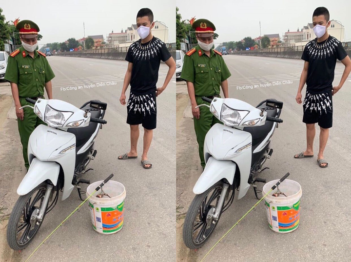 Nam thanh niên đi câu cá mùa dịch ở Nghệ An bị xử phạt - 1