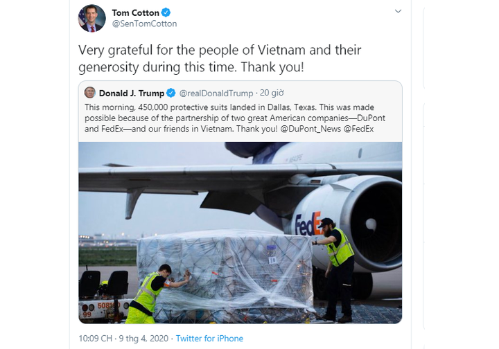 Thượng nghị sĩ Mỹ cảm ơn Việt Nam hợp tác chống COVID-19 - 1