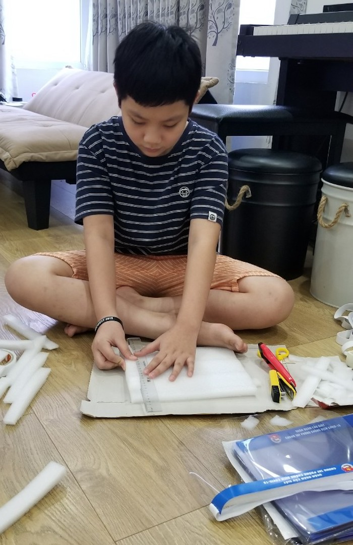 Ngạc nhiên với trò chơi 'Đánh bay COVID-19' do học sinh lớp 5 tự thiết kế - 2