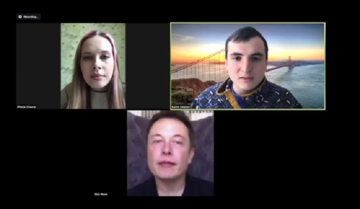 Tỷ phú Elon Musk bất ngờ xuất hiện qua Zoom - 1