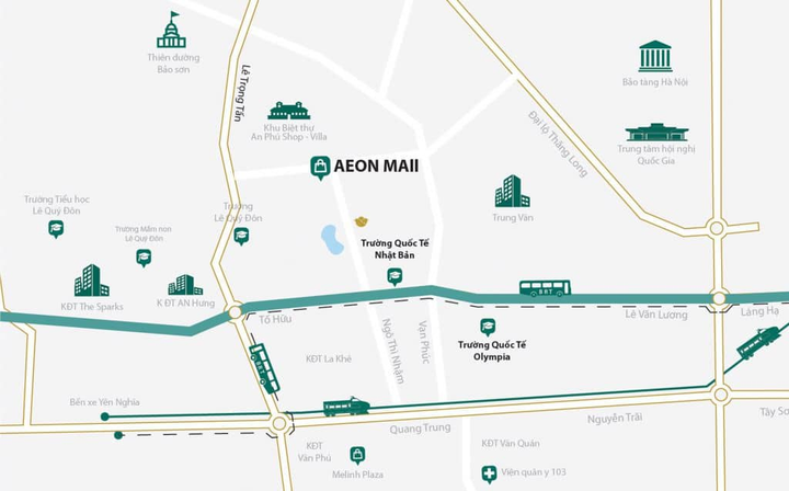 Vị trí – Giao thông của dự án Anland Lake View - 2