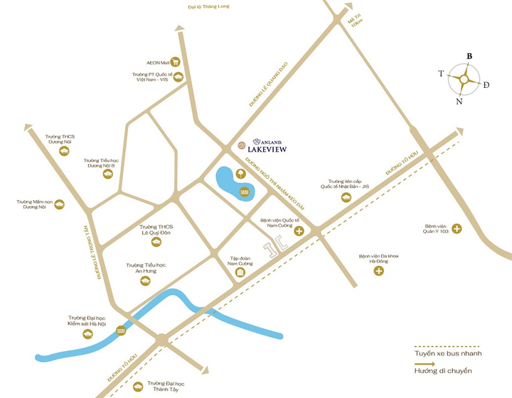 Vị trí – Giao thông của dự án Anland Lake View - 3