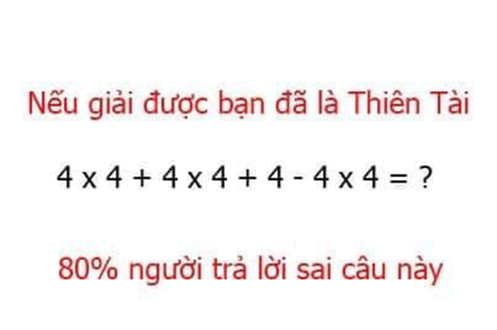 Câu đố chỉ thiên tài mới tìm được đáp án đúng trong thời gian ngắn - 1