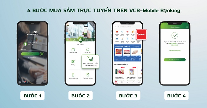 'Mua sắm trực tuyến - VNPAY Shopping' trên VCB-Mobile B@nking - 3