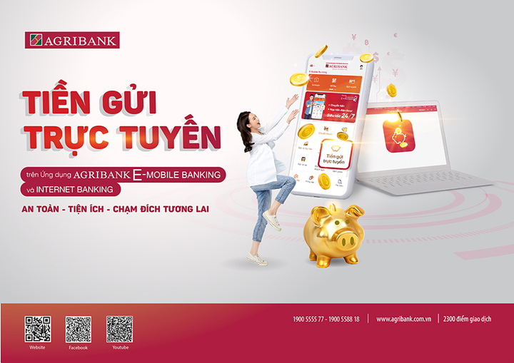 Gửi tiền tiết kiệm trực tuyến tại Agribank để tránh COVID-19 - 1