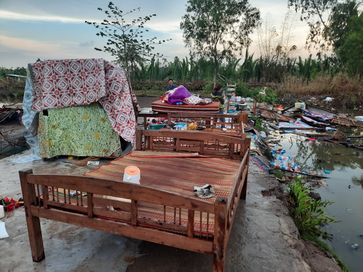 Lốc xoáy khiến 37 căn nhà ở Kiên Giang bị sập và tốc mái - 3