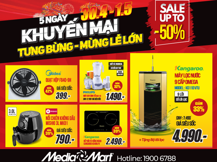 Kích cầu mua sắm dịp nghỉ lễ 30/4 và 1/5: Siêu thị điện máy giảm giá sâu - 2