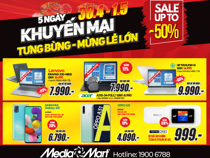 Kích cầu mua sắm dịp nghỉ lễ 30/4 và 1/5: Siêu thị điện máy giảm giá sâu - 3