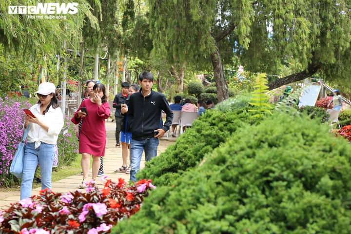 Du khách nườm nượp đổ về phố núi Đà Lạt sau đợt cao điểm phòng dịch COVID-19 - 4