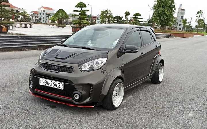 Kia Morning độ thân rộng lạ mắt tốn hơn 100 triệu đồng - 3
