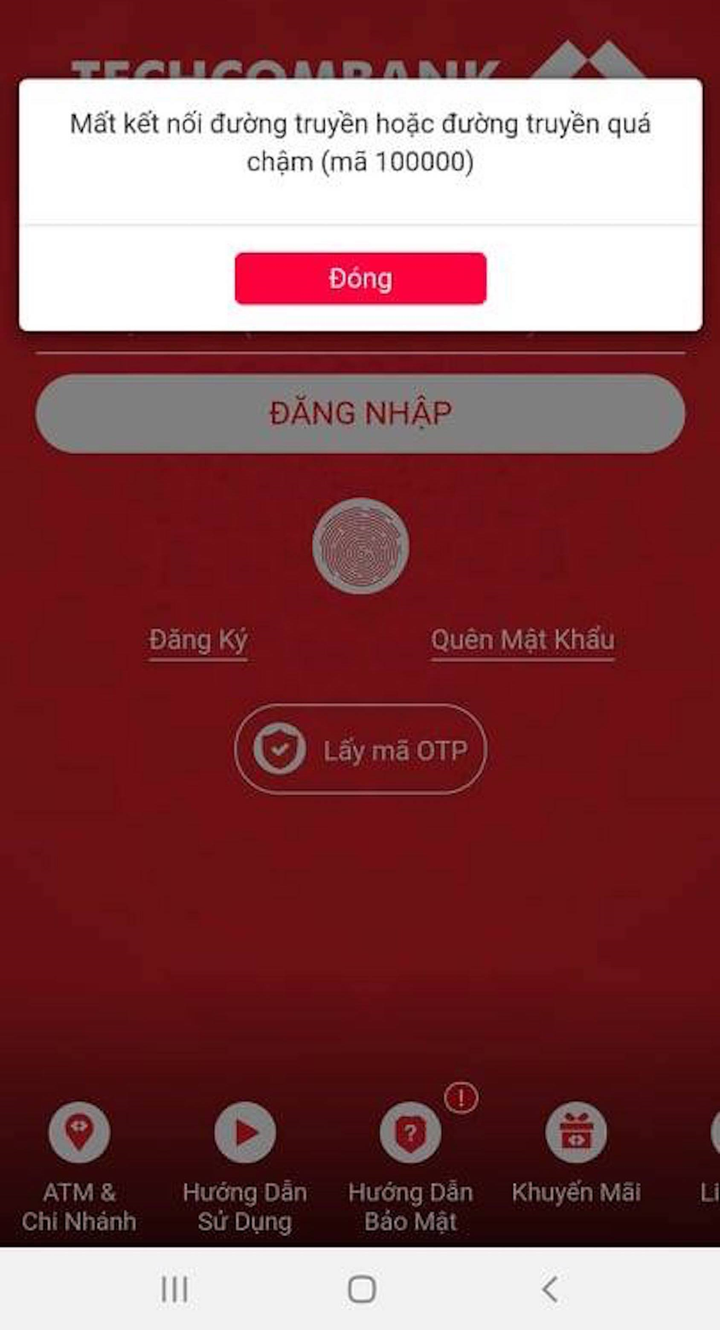 Khách phàn nàn không thể giao dịch online, Techcombank nói gì? - 1
