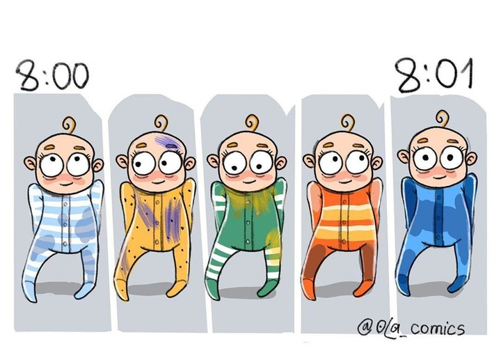 Loạt tranh bi hài về nuôi con mọn biến hoạ sĩ Ukraina thành 'sao' mạng xã hội - 8