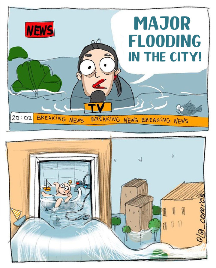 Loạt tranh bi hài về nuôi con mọn biến hoạ sĩ Ukraina thành 'sao' mạng xã hội - 9