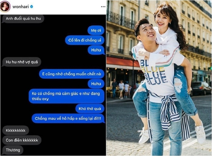 Trấn Thành - Hari Won nhắn tin tình cảm - 1