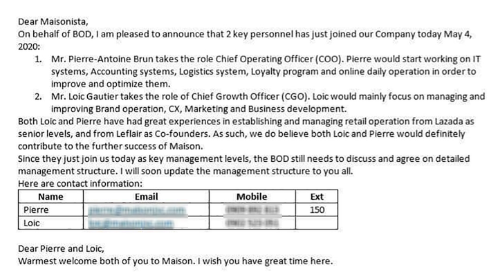 Maison chiêu mộ 2 ông chủ tai tiếng Leflair để đổi lấy dữ liệu khách hàng? - 2