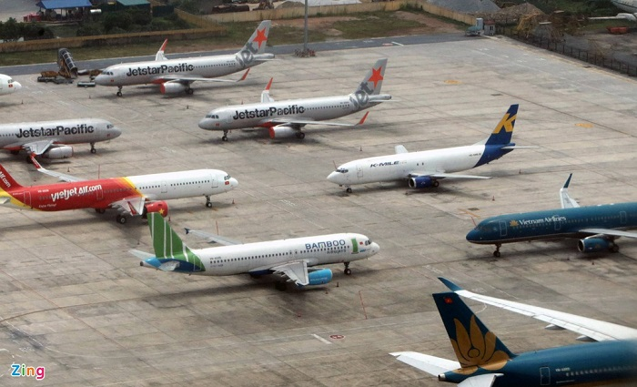 Hình ảnh máy bay 'nằm đất' la liệt ở Nội Bài và Tân Sơn Nhất - 2