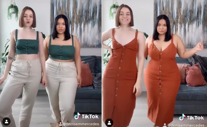 Hai cô nàng 'khác size' diện bikini nổi tiếng mạng xã hội - 6