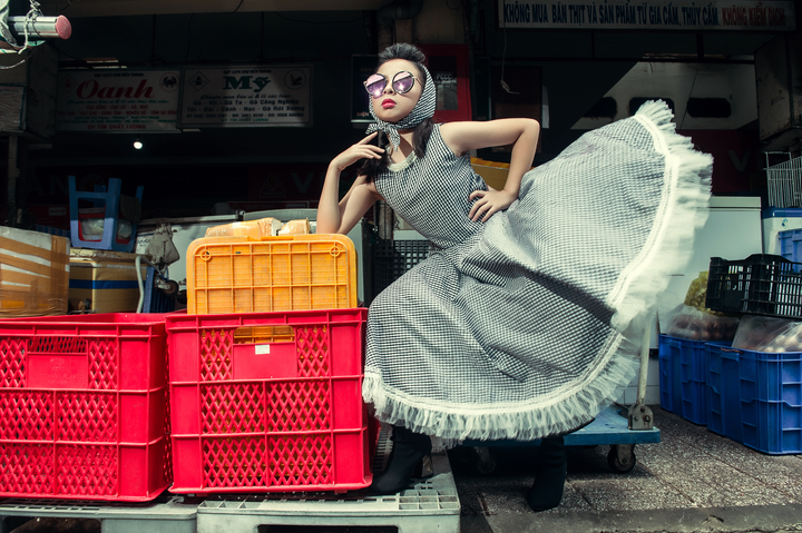 Mẫu nhí Quỳnh Anh hóa tiểu thư kiêu kỳ trong bộ sưu tập chào hè - 7