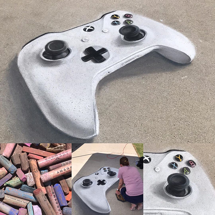 Mua vui cho hàng xóm mùa COVID-19 bằng loạt tranh 3D bằng phấn y như thật - 11