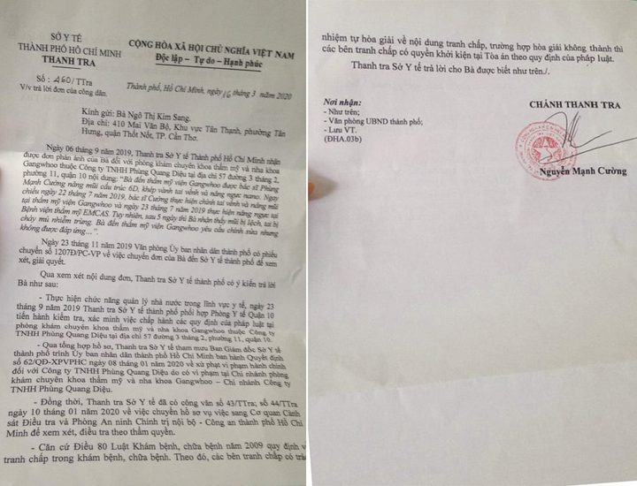 Thẩm mỹ viện Gangwhoo ‘bán’ khách cho EMCAS: Chuyển hồ sơ cho công an - 1