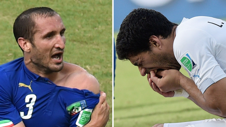 Bị Suarez cắn vào vai, Chiellini nói không giận đối thủ - 1