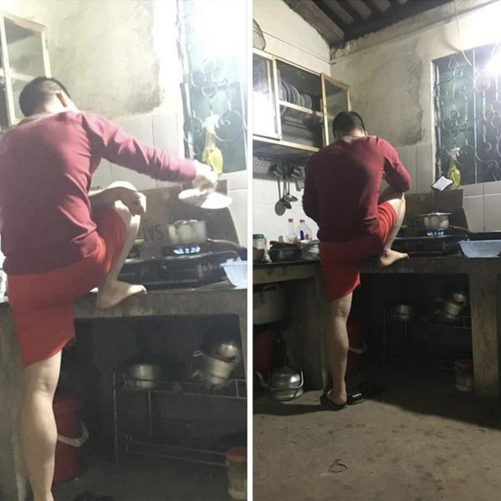 Cười rụng răng xem ảnh đàn ông vào bếp - 3