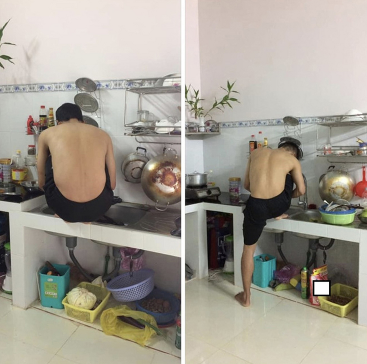 Cười rụng răng xem ảnh đàn ông vào bếp - 4