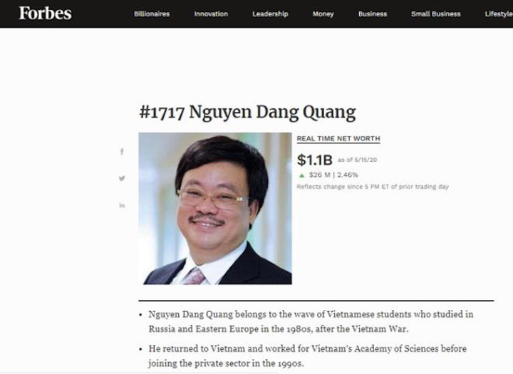6 tỷ phú USD Việt Nam sở hữu khối tài sản thế nào? - 5