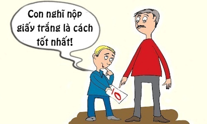 Ăn điểm 0 vì nghe lời bố dặn - 1