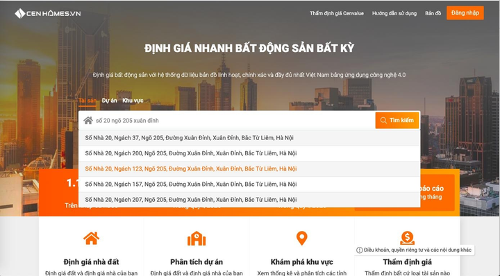 CenHomes ra mắt tính năng định giá online: Bước đột phá trong lĩnh vực BĐS - 1