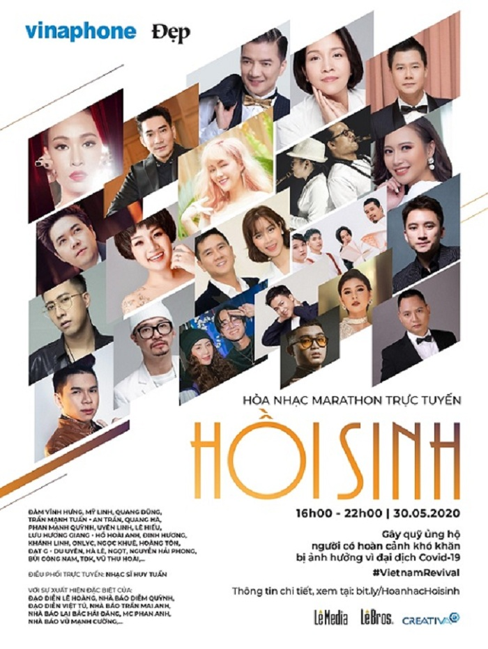 30 nghệ sĩ hàng đầu Việt Nam tham gia Hoà nhạc trực tuyến thiện nguyện - 1