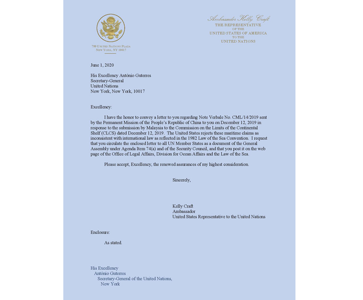Mỹ gửi công hàm lên LHQ, bác yêu sách Trung Quốc trên Biển Đông - 2