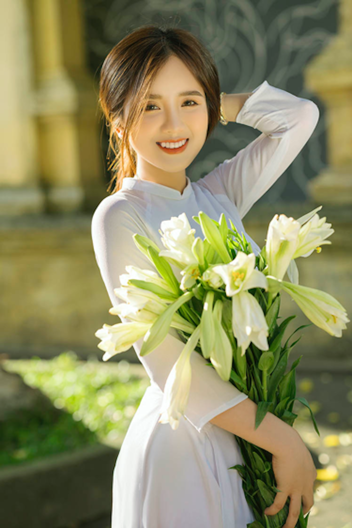 Ngắm nhan sắc trong veo của nữ sinh Đại học Hà Nội - 8