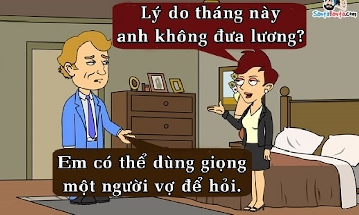 Ông dựng tóc gáy với cách vợ đòi lương - 1