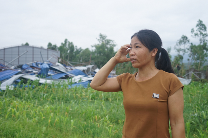 Lốc xoáy đánh sập xưởng gỗ ở Vĩnh Phúc: 'Tôi chỉ biết nằm im chờ chết' - 1