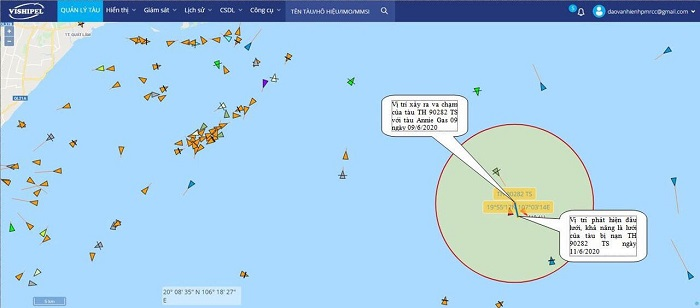 Xác định vị trí tàu cá bị chìm sau va chạm khiến 5 người chết và mất tích - 1