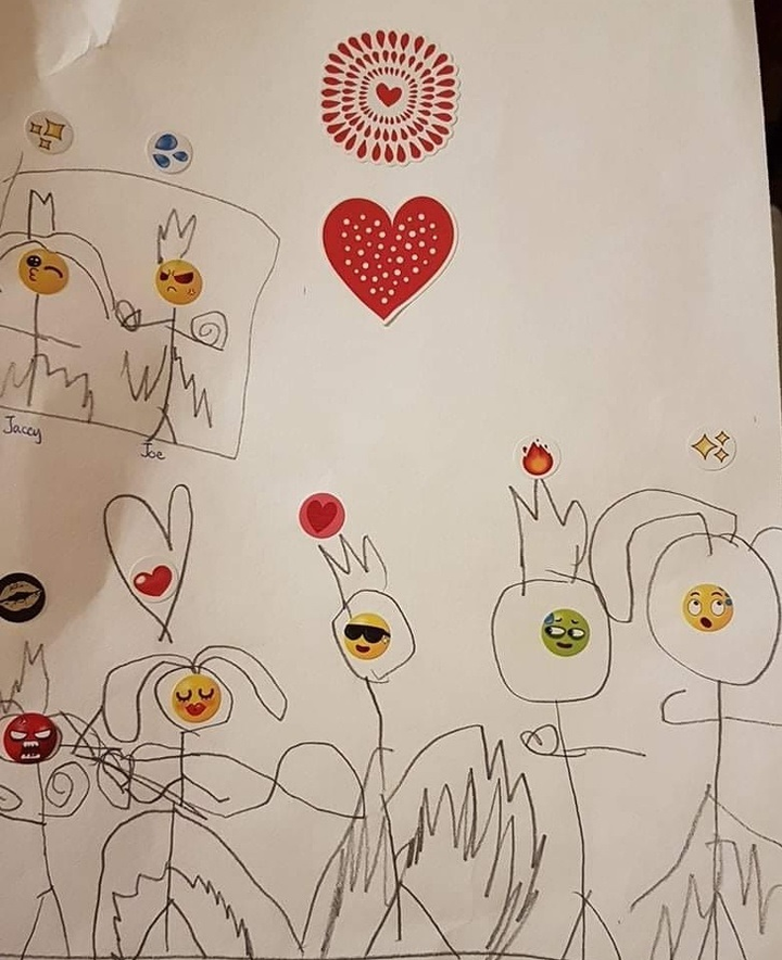 Cười đau bụng với loạt tranh trẻ nhỏ vẽ bố mẹ và vạn vật - 11