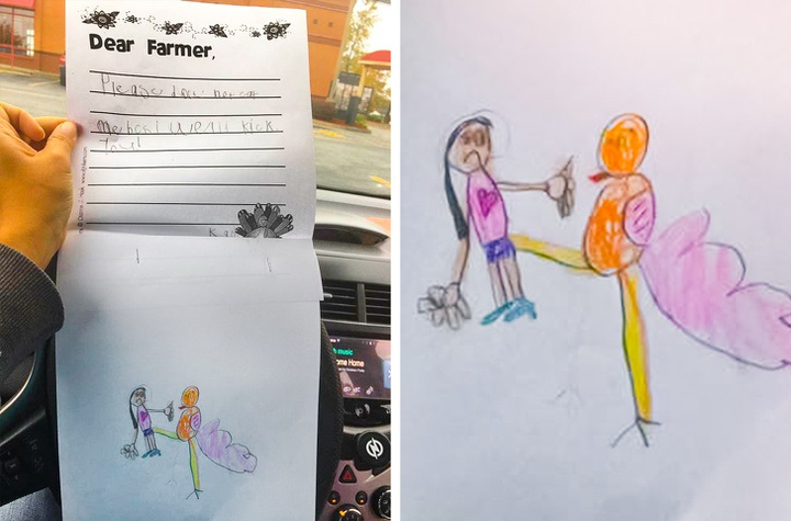 Cười đau bụng với loạt tranh trẻ nhỏ vẽ bố mẹ và vạn vật - 15