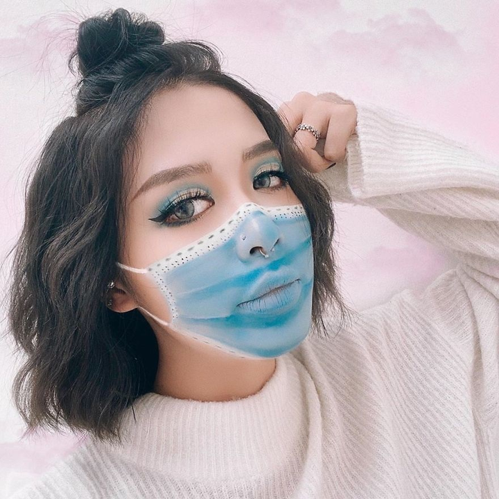 Loạt tác phẩm hoạ mặt kỳ dị của cô gái Việt khiến dân mạng choáng ngợp - 16