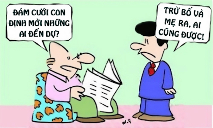 Lý do không mời bố mẹ dự đám cưới - 1