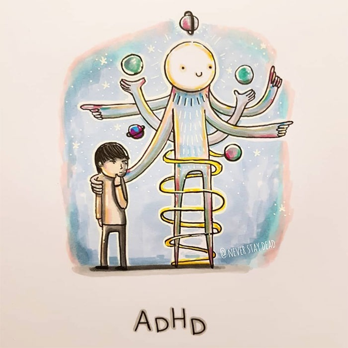 Vẽ 11 bệnh tâm lý bằng tranh, nam nghệ sĩ gây sốt mạng - 3