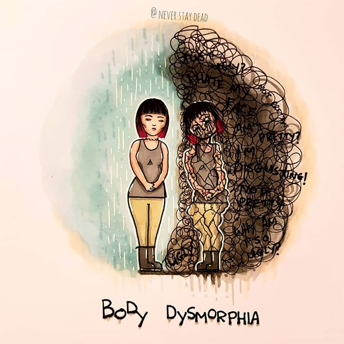 Vẽ 11 bệnh tâm lý bằng tranh, nam nghệ sĩ gây sốt mạng - 6