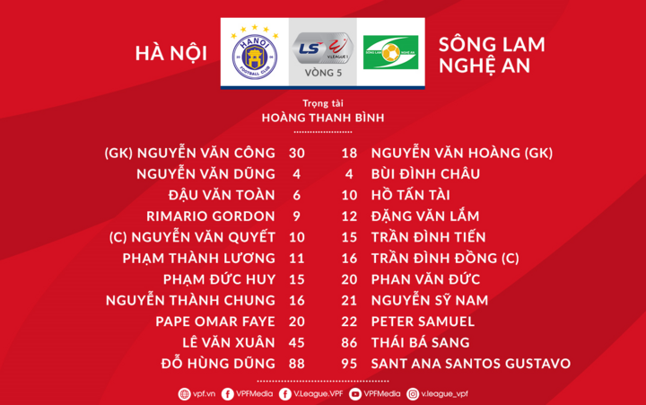 Trực tiếp Hà Nội FC 0-1 SLNA - 5