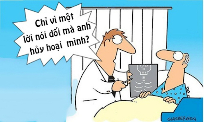 Gãy chân vì cô hàng xóm nói dối - 1