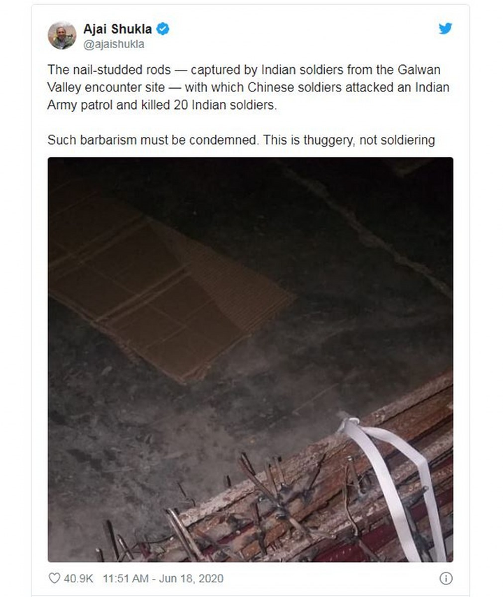 Ấn Độ: Trung Quốc dùng gậy đinh 'man rợ' trong vụ ẩu đả biên giới - 1