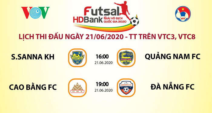 Trực tiếp Futsal HDBank VĐQG 2020: Sanna Khánh Hòa vs Quảng Nam - 1