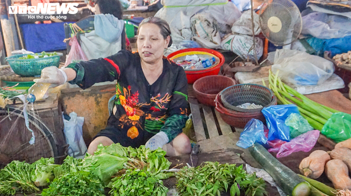 Hà Nội nắng nóng đỉnh điểm, chợ ế ẩm, tiểu thương quay cuồng mưu sinh - 1